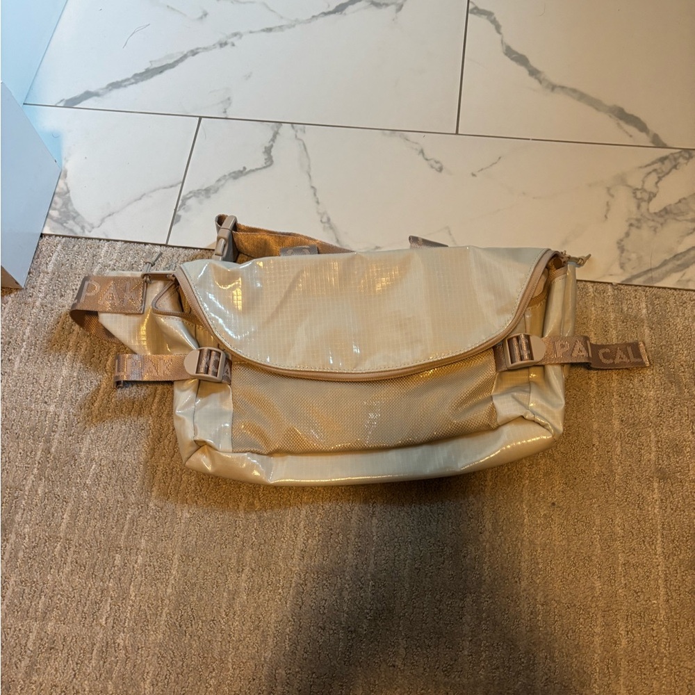 Calpak Beige and Tan Crossbody Bag